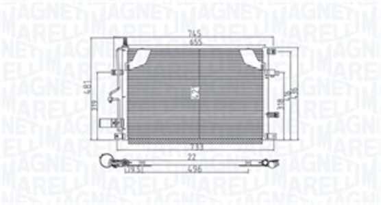 Kondensor, klimatanläggning, volvo s60 i, s80 i, v70 ii, xc70 cross country i, 30676602, 8683360