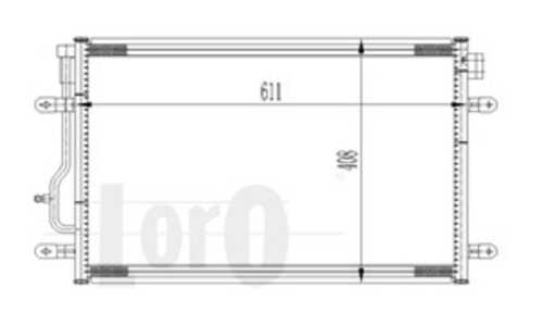 Kondensor, klimatanläggning, audi a4 b6, a4 b6 avant, a4 b6 cabriolet, 8E0260401D, 8E0260403D