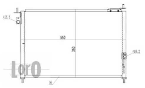 Kondensor, klimatanläggning, honda civic hatchback vii, 80110S6FE01