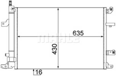 Kondensor, klimatanläggning, volvo s60 i, s80 i, v70 ii, xc70 cross country i, 30648954, 30781281, 31267200