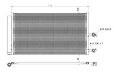 Kondensor, klimatanläggning, volvo xc90 ii, 31338308, 31439826, 31457613, 31686413, 32252577