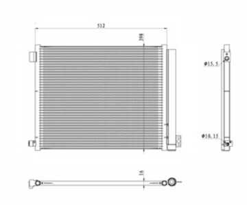 Kondensor, klimatanläggning, nissan micra iv, 921001HC1A, 921001HC3A, 921011HC1A