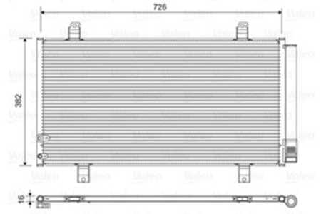 Kondensor, klimatanläggning, toyota camry sedan, 8846006230, 88460-06230