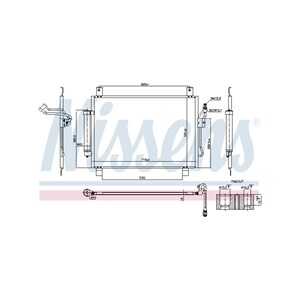 Kondensor, klimatanläggning, infiniti jx suv, qx60, nissan pathfinder iv, 921003JA0A, 921003JA0E