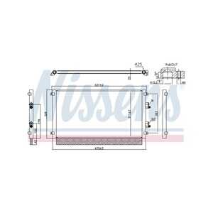 Kondensor, klimatanläggning, nissan leaf, 921105SH0B