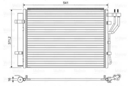 Kondensor, klimatanläggning, hyundai ix20, kia venga, venga hatchback van, 976061P000, 97606-1P000