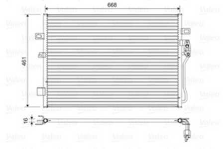 Kondensor, klimatanläggning, dodge journey, fiat freemont, 68038239AA, 6810 2117AA, 68102117AA, K68038239AA, K68102117AA