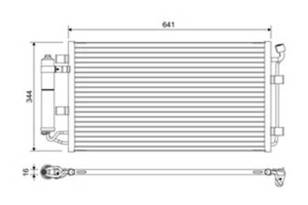 Kondensor, klimatanläggning, nissan leaf, 921003NA0A, 92100-3NA0A