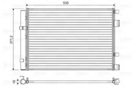 Kondensor, klimatanläggning, hyundai accent sedan iv, i20 i, kia rio iii, rio hatchback van iii, 976061R300, 97606-1R300