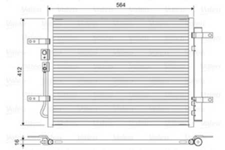 Kondensor, klimatanläggning, hyundai ioniq, kia niro i, 97606G2000, 97606-G2000