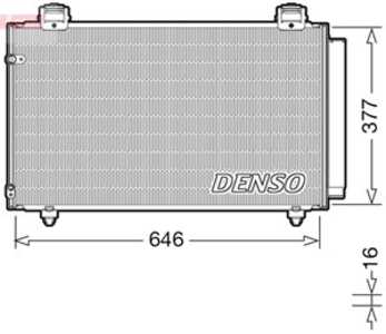 Kondensor, klimatanläggning, toyota corolla, corolla kombi, corolla sedan, 8845002240, 8845012260