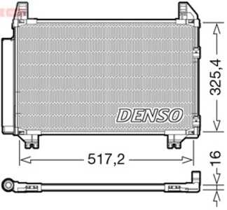 Kondensor, klimatanläggning, toyota yaris, yaris / vios sedan, 884600D050