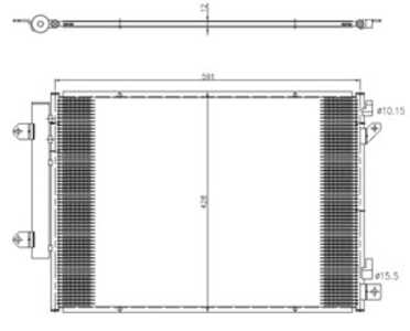 Kondensor, klimatanläggning, suzuki s-cross, sx4 s-cross, vitara, 9531062M10, 9531062M10000