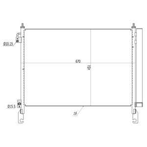 Kondensor, klimatanläggning, renault koleos i, 921005115R, 92100JY00A