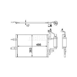 Kondensor, klimatanläggning, opel meriva a minibus,  minivan, vauxhall meriva a, 13128931, 18 50 086, 1850086, 52496880