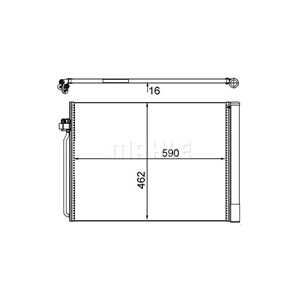 Kondensor, klimatanläggning, bmw x5 [e70, f15, f85], x6 [e71, e72, f16, f86], 6 972 553, 64509239992, 64536972553, 9 239 992