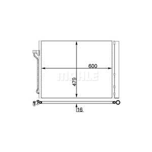 Kondensor, klimatanläggning, bmw,rolls-royce, 6 805 452, 64 53 6 805 452, 64 53 9 189 238, 64 53 9 219 843, 64 53 9 350 375, 64