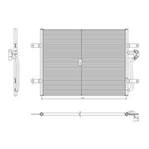 Kondensor, klimatanläggning, vw crafter skåp, golf vii, 5QE816411A, 5QE816411K