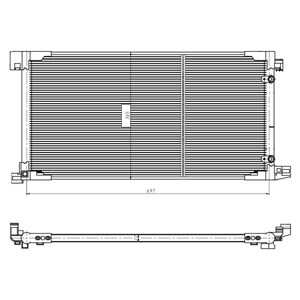 Kondensor, klimatanläggning, toyota prius phv, 8846047180