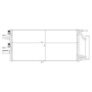 Kondensor, klimatanläggning, bmw 1 [f40], 2 active tourer [f45], x1 [f48], mini mini, mini clubman, mini countryman, 6450927120