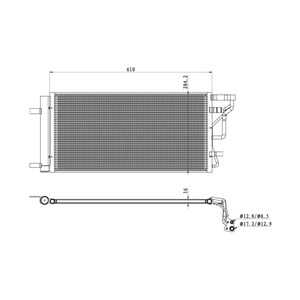 Kondensor, klimatanläggning, hyundai elantra sedan vi, i30, i30 fastback, i30 hatchback van, i30 kombi, i30 kombi van, 97606F22