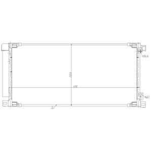 Kondensor, klimatanläggning, toyota auris, auris kombi, 8845002510