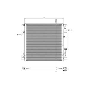 Kondensor, klimatanläggning, fiat fullback pick-up, mitsubishi l200 / triton, pajero sport iii, 6000607000, 7812A292