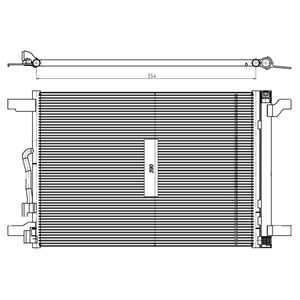 Kondensor, klimatanläggning, vw tiguan allspace, 5QM816411, 5QM816411A, 5QM816411B