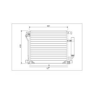 Kondensor, klimatanläggning, nissan juke, pulsar halvkombi, 92100BA61A, 92100-BA61A, 92100BA61B, 92100-BA61B