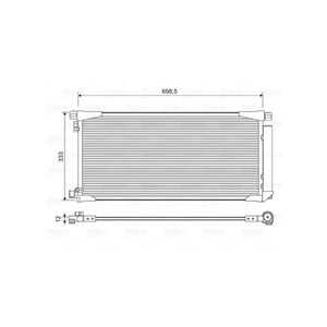 Kondensor, klimatanläggning, toyota auris, auris kombi, 8845002510, 88450-02510