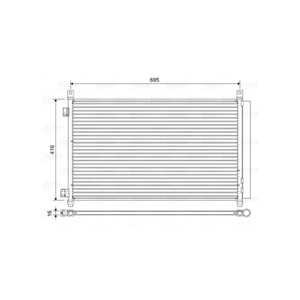 Kondensor, klimatanläggning, nissan x-trail iii, renault koleos ii, 921004BA0A, 92100-4BA0A, 921004BB0A, 921004CL0A, 92100-4CL0