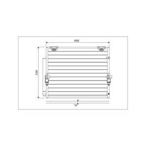 Kondensor, klimatanläggning, lexus lx, toyota land cruiser 200, 8846060400, 88460-60400