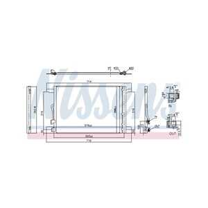 Kondensor, klimatanläggning, vw tiguan allspace, 5QM816411, 5QM816411A, 5QM816411B