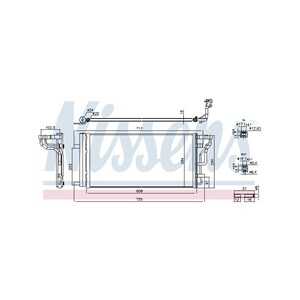 Kondensor, klimatanläggning, hyundai,kia, 97606J7200, 97606J7290