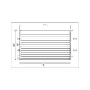 Kondensor, klimatanläggning, ford, 1778169, BK2119710AB, BK2Z 19712-A, BK2Z19712A, CK4Z 19712-A, CK4Z 19712-B, CK4Z19712A, CK4Z