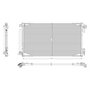 Kondensor, klimatanläggning, toyota c-hr, 88450F4020