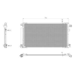 Kondensor, klimatanläggning, lexus ux, toyota c-hr, c-hr van, corolla halvkombi, corolla kombi, corolla sedan, prius, 884601032