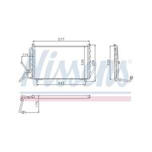 Kondensor, klimatanläggning, peugeot 405 i, 405 break i, 6453.C7, 6455.W5