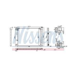 Kondensor, klimatanläggning, nissan sentra v, 921003SH0A, 921003SH0B, 921003SH0C