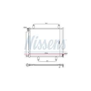 Kondensor, klimatanläggning, suzuki jimny terrängbil täckt, 9531077R00