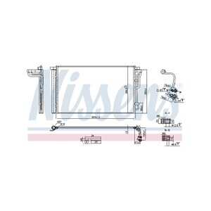 Kondensor, klimatanläggning, hyundai elantra sedan vi, i30, i30 kombi, 97606F2090