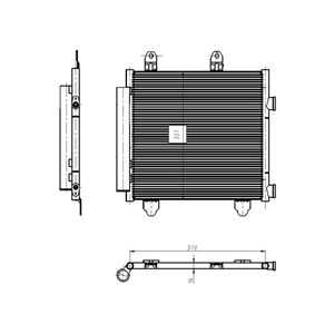 Kondensor, klimatanläggning, toyota aygo, 88450YV010