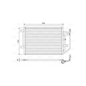 Kondensor, klimatanläggning, mitsubishi colt vi, colt czc cabriolet vi, smart forfour, fortwo coupé, 4548300070, MR568975