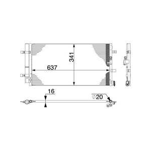 Kondensor, klimatanläggning, audi a6 allroad c7, a6 c7, a6 c7 avant, a7 sportback, 4G0260403N, 4G0260403P, 4G0260403Q, 8KD 260 