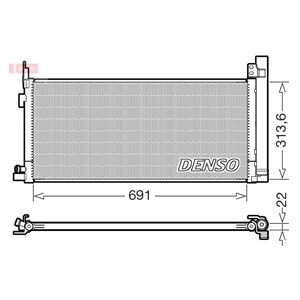 Kondensor, klimatanläggning, toyota rav 4 v, rav 4 van v, 884A042040