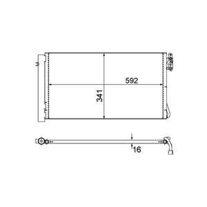 Kondensor, klimatanläggning, bmw, 6 930 039, 64 53 9 169 789, 64509169789, 64536930039, 64539169526, 64539206296, 64539229021, 