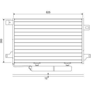 Kondensor, klimatanläggning, mercedes-benz,vw, 2E0820413A, A0008308670, A0018300370