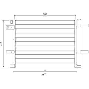 Kondensor, klimatanläggning, citroën,ds,opel,peugeot, 9815871080, 9827450180