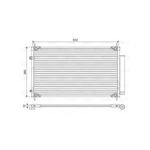 Kondensor, klimatanläggning, toyota yaris, 8846012590, 88460-12590