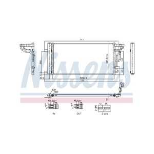 Kondensor, klimatanläggning, hyundai,kia, 97606J7300